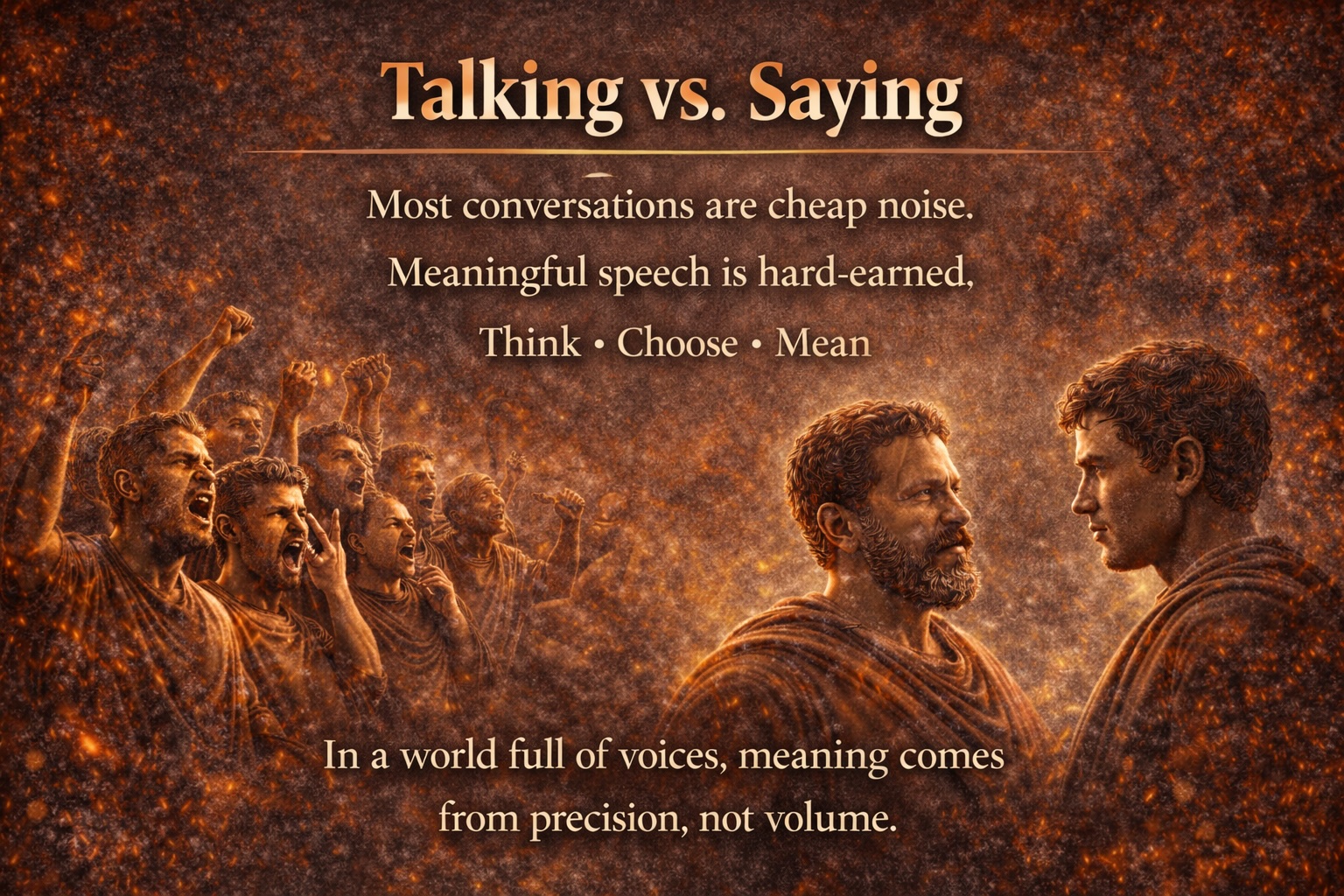 Talking vs Saying